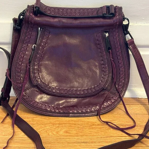 Rebecca Minkoff Leather Crossbody Bag - Purple - Picture 2 of 5